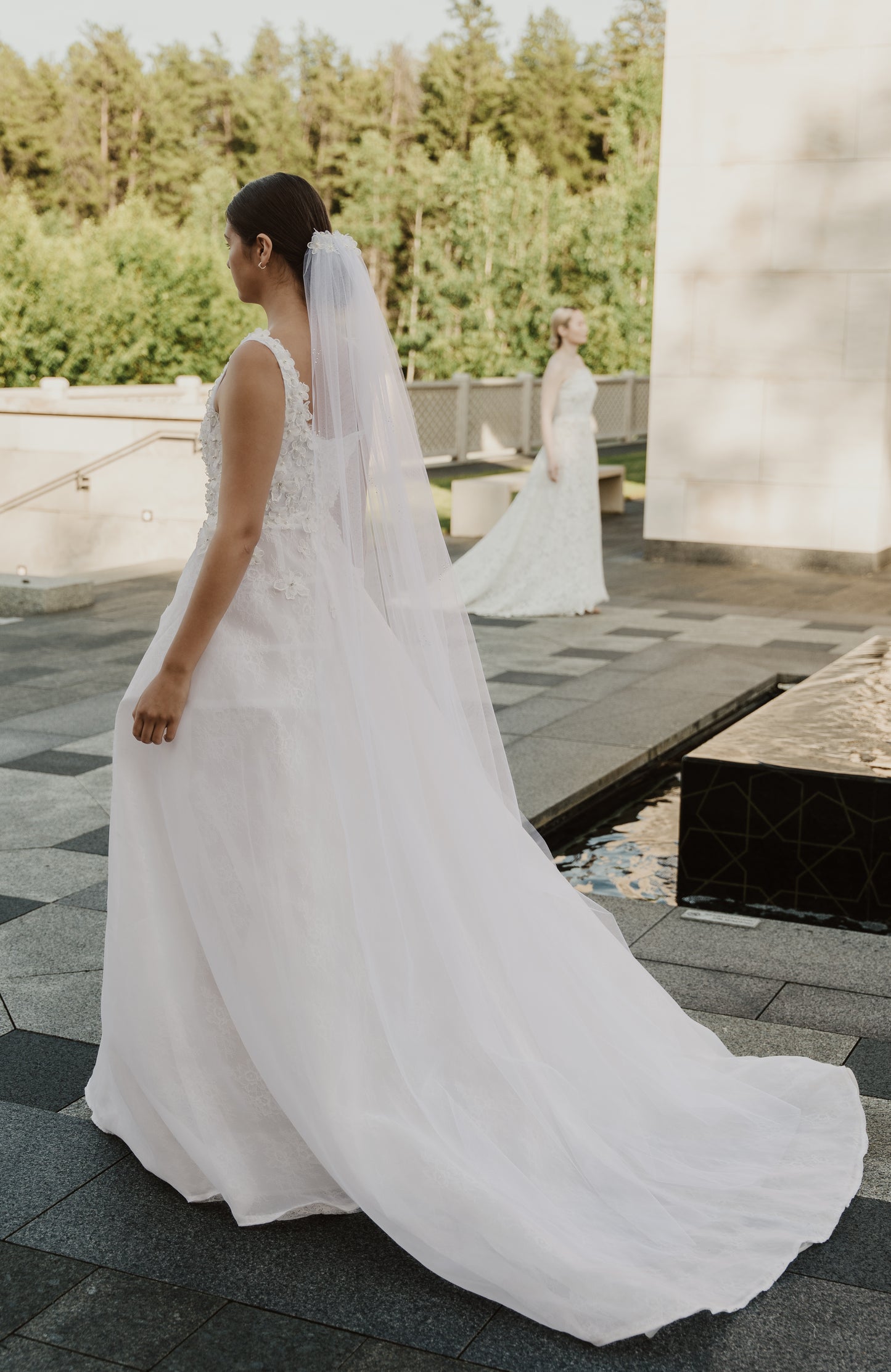 SOFT A-LINE ORGANZA WEDDING DRESS