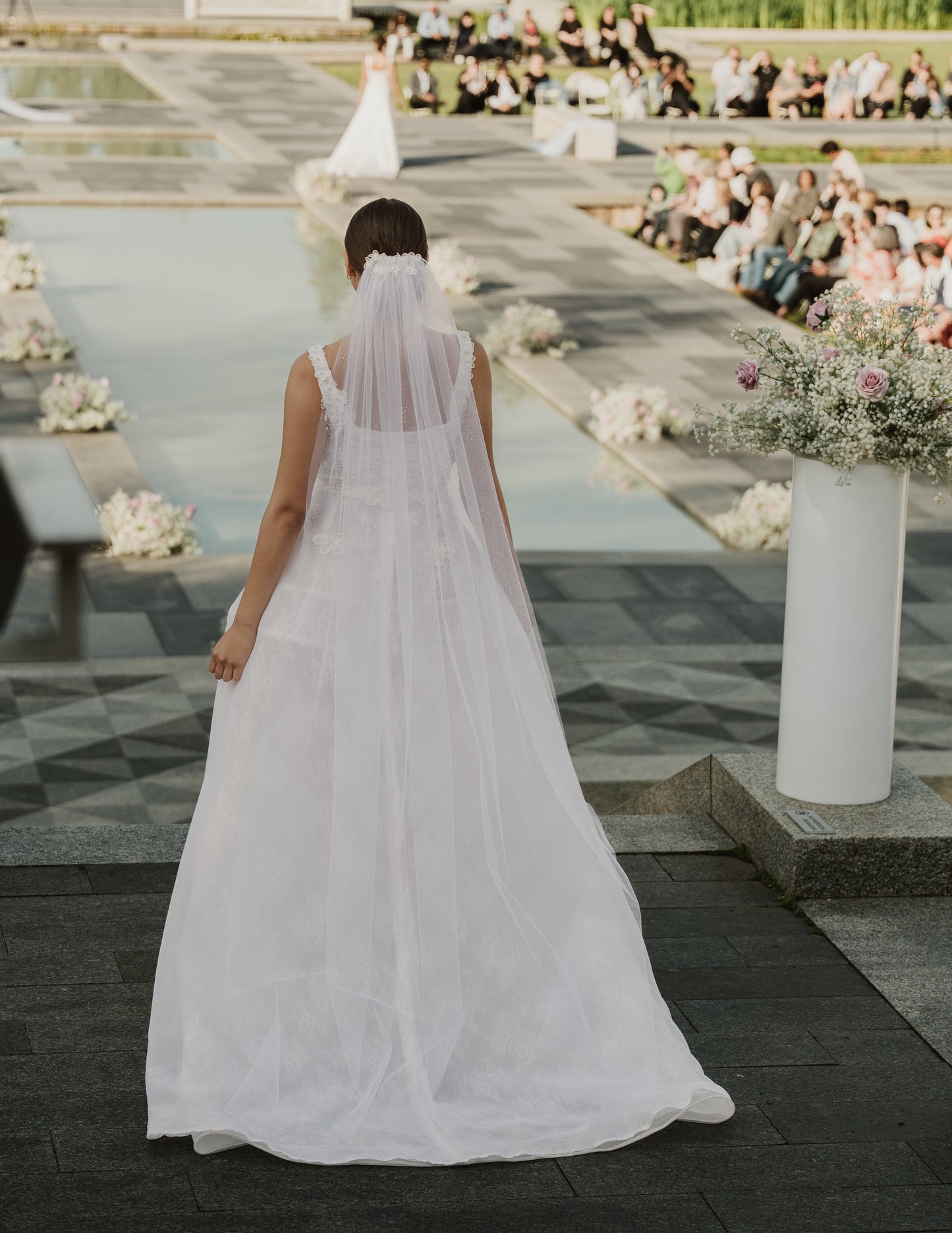 SOFT A-LINE ORGANZA WEDDING DRESS