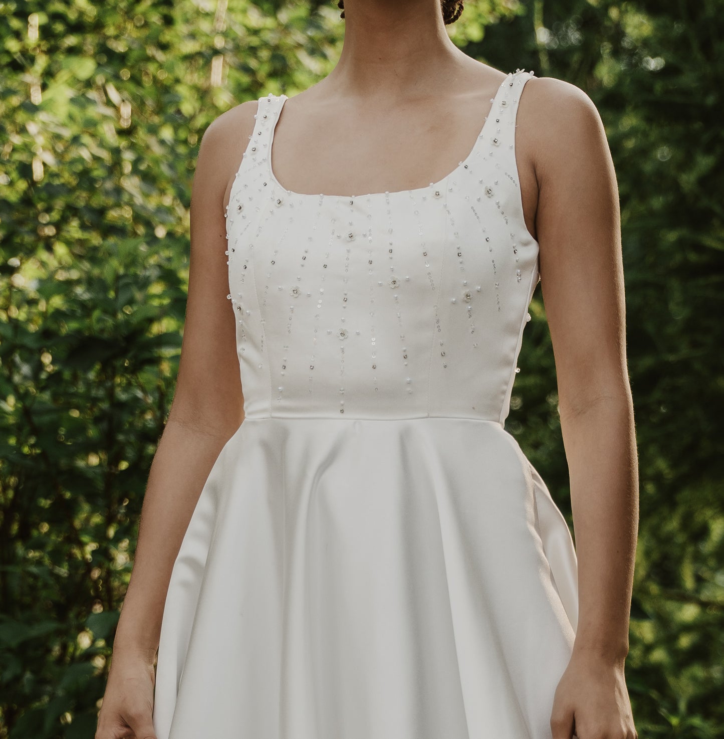 Satin wedding dress Edmonton