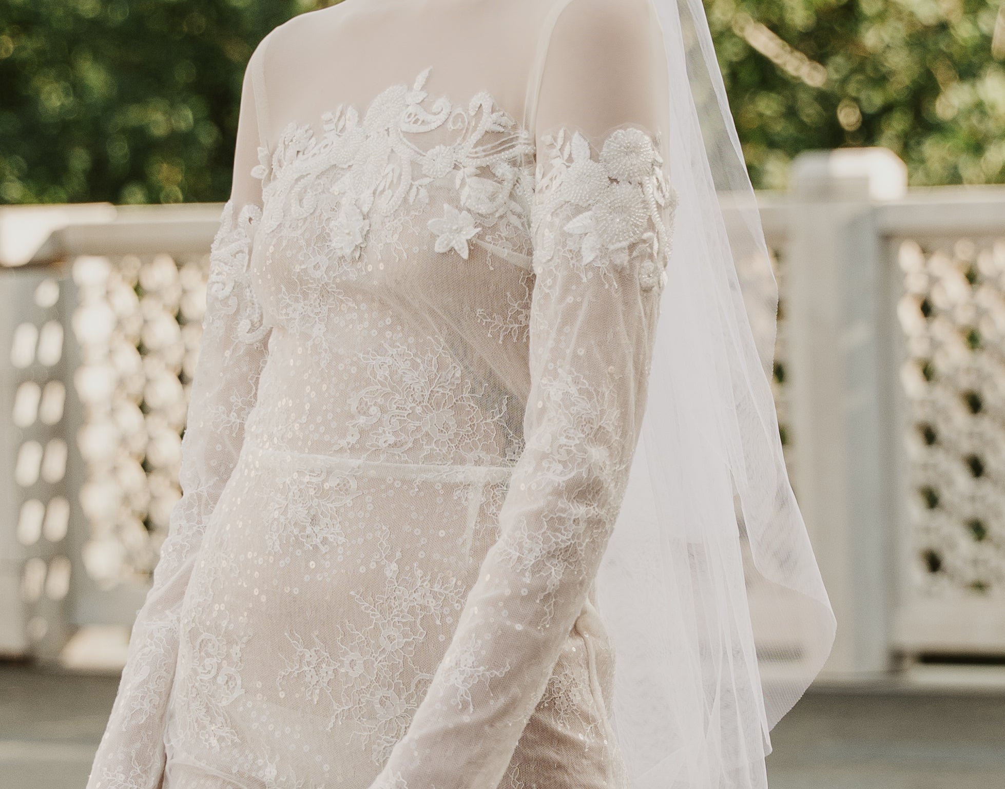 Illusion wedding dress Edmonton